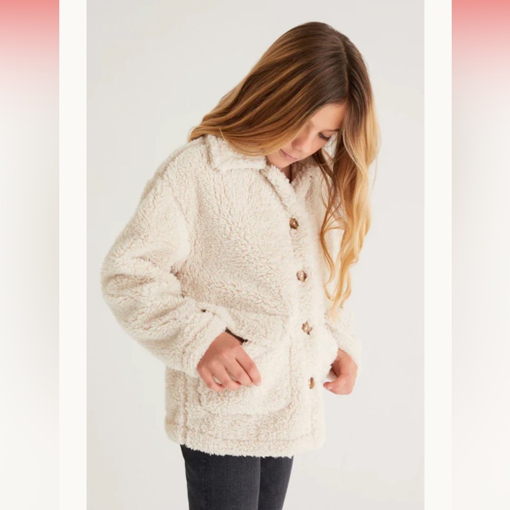Z Supply Girls Winston Sherpa Jacket, L